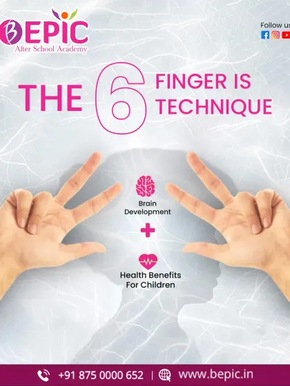 The 6-Finger Technique is a unique method I teach to boost brain development. It stimulates key acupoints, enhancing cognitive function alongside math skills.