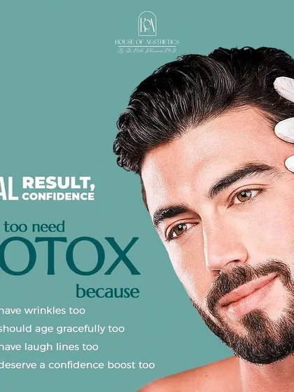 Real results lead to real confidence. Men need Botox too, because everyone deserves to address their wrinkles, laugh lines, and get a confidence boost. It's about looking and feeling your best.