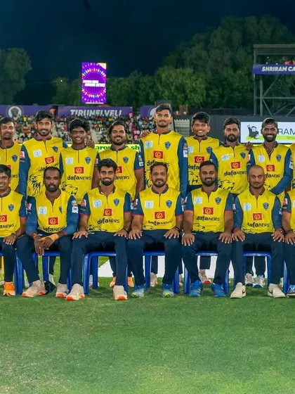 The official team lineup for the Nellai Royal Kings. I'm proud to have played a role in preparing these athletes for the Tamil Nadu Premier League.