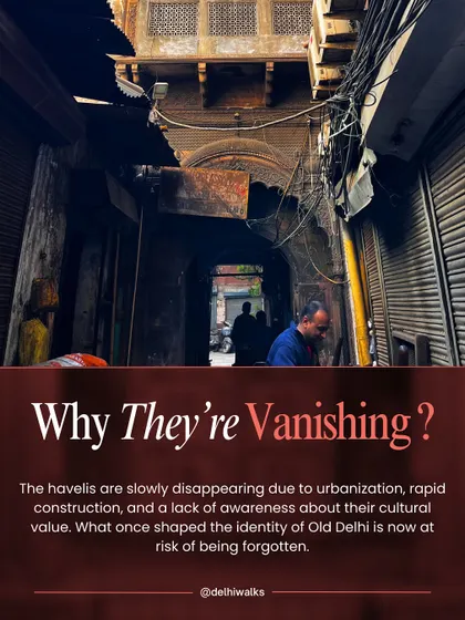 The slow disappearance of these havelis is a result of rapid urbanization and a lack of awareness. We believe that by sharing their stories, we can help preserve the cultural identity of Old Delhi.