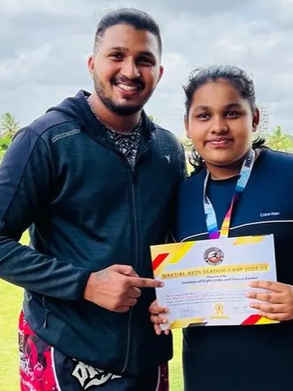 Recognizing the effort and achievement of another dedicated student. Her progress is an inspiration to others in the academy.