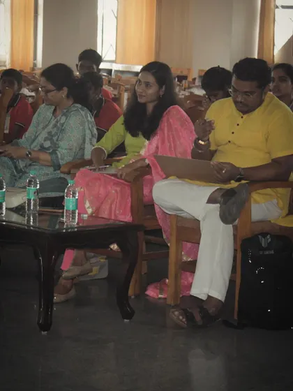 A wider view of the judges' panel. I enjoy participating in community events that promote music and the arts.