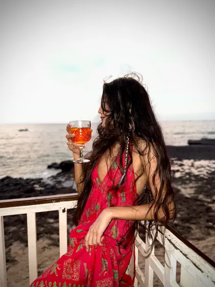 Looking out at the sea, cocktail in hand. These are the moments of pure relaxation and enjoyment I curate for my groups.