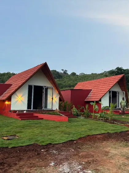 In the wild heart of Bandipur, we had the honor of laying down lawns for these beautiful A-frame villas. The goal was simple: to create a landscape that felt like it belonged, blending seamlessly with the surrounding mountains and fresh air.