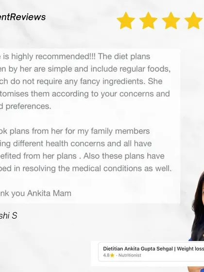 This review from Aakshi makes me proud. She highlights that my plans use simple, regular foods and are customized for different health concerns, benefiting her entire family.