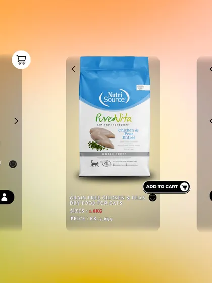 Our feline friends deserve premium nutrition too. The NutriSource PureVita Grain-Free Chicken & Peas dry food for cats is a limited ingredient diet designed for optimal health and palatability.