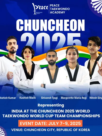 Five of our athletes have been selected to represent India at the World Taekwondo World Cup Team Championships in Chuncheon, Korea. This is a huge honor and a testament to their elite skill.