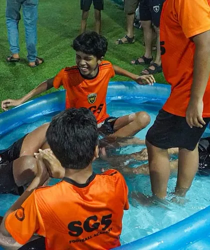 More fun from our recovery session. We make sure even the toughest parts of training are enjoyable.