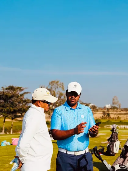 Our coaches are constantly on the range, providing hands-on instruction. From demonstrating a swing path to analyzing a student's setup, these moments of direct mentorship are where real progress is made.