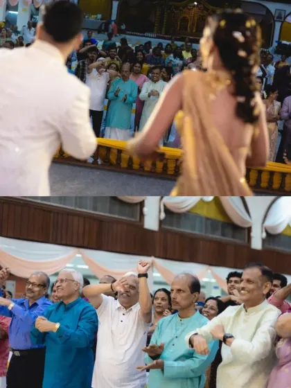 The elders of the family enjoying the open dance floor. My goal is to create an atmosphere where everyone feels comfortable letting loose and having fun.