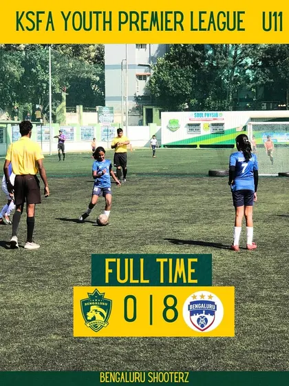 Match results from a packed weekend of KSFA Youth Premier League action for our U-9, U-11, and U-13 teams, including a solid 4-2 win for our U-13 squad against Mysore Vijaynagar FC.