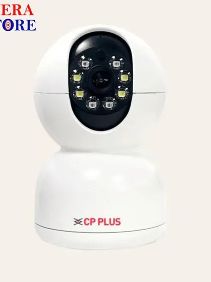 This model of the CP Plus indoor camera features visible LEDs for enhanced night vision, ensuring you get a clear picture even in low-light conditions.