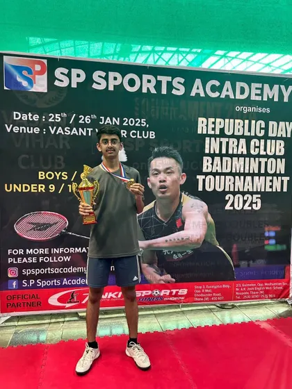 Aditya Nachare, the runner-up in the U-17 Boys category.