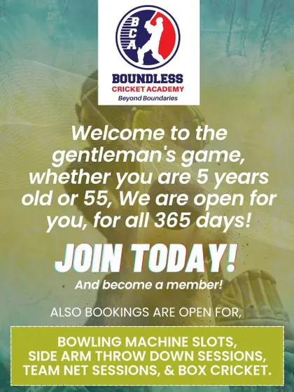 A poster inviting players to join our academy. We emphasize that at BCA, we are about chasing dreams and greatness together, no matter your age or skill level.