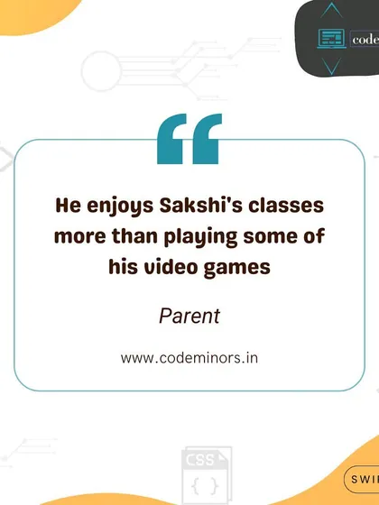 This parent's comment that her child enjoys my classes more than video games is one of the best compliments I can receive. It shows that I am succeeding in my mission to make learning code truly engaging and fun.