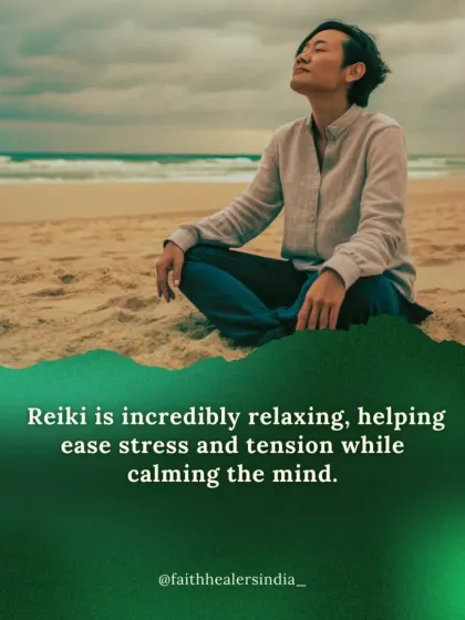 Reiki is incredibly relaxing, helping ease stress and tension while calming the mind.