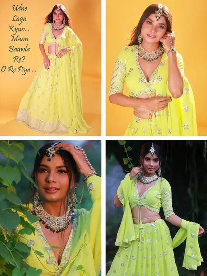 This is a collage I created to show the variety of shots from a single collaboration. It features both studio and outdoor looks, giving a comprehensive view of the project.