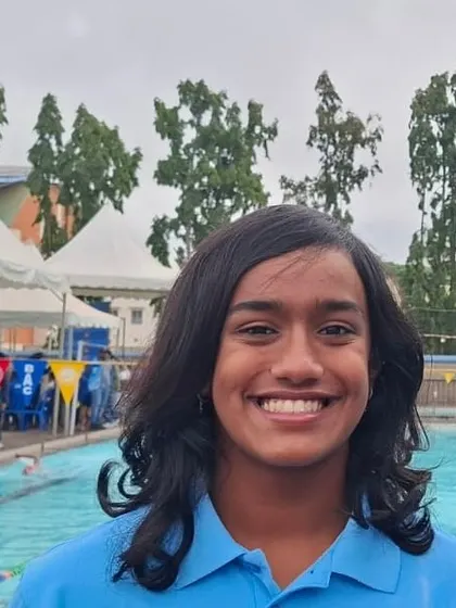 Meenakshi Menon, one of our swimmers who competed in the 5km Open Water event at the World Championships. Her participation highlights our program's versatility in preparing athletes for both pool and open water events.