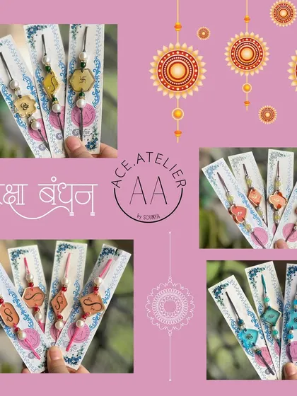 More designs from my Raksha Bandhan collection, showing the variety of colors and styles available. There's something for everyone.
