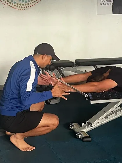 Our sports science team is dedicated to the health of our players. Here, our physios work one-on-one with athletes on injury prevention exercises, mobility work, and rehabilitation, ensuring they stay healthy and strong.