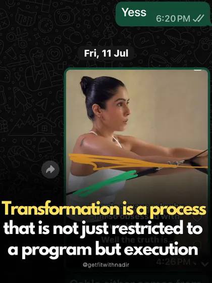 A screenshot of my communication with a client, showing how we focus on the process of execution, not just the program. Transformation is in the details.