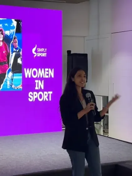 We actively lead discussions on critical issues in sports. Our Head of Mental Health in Sport presents at a networking event, focusing on the interconnectedness of menstruation, nutrition, and mental health for female athletes to foster a more inclusive sports community.