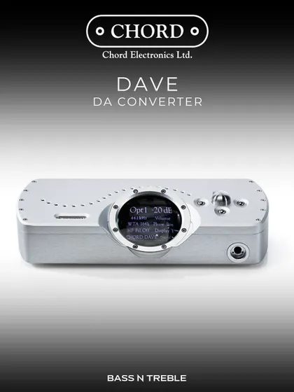 The Chord DAVE is a reference-level DA converter, headphone amplifier, and digital preamp. It is widely regarded as one of the best DACs in the world.