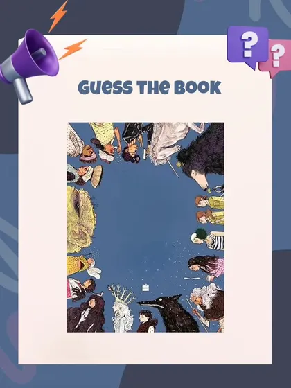 Another round of 'Guess the Book'. This cover is filled with fantastical characters. Do you know which book it is?
