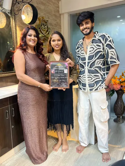 Another proud graduate from my academy. Our courses are designed to provide students with the confidence and a strong portfolio to kickstart their careers in the makeup industry.