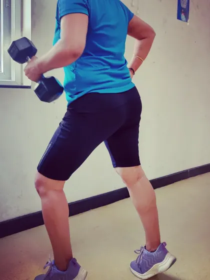Bicep curls with dumbbells are a classic move for a reason. I focus on proper form to help my clients build strength safely and effectively.