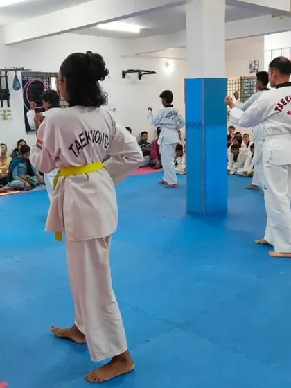 A view from the back of the class.