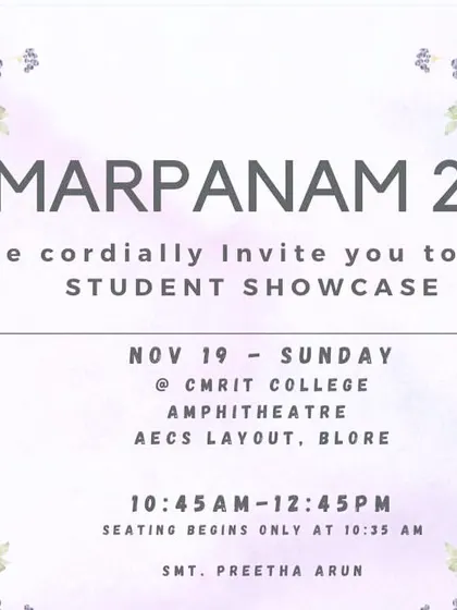 Our class annual day, 'Samarpanam 2023', is right around the corner and practices are going on in full swing.