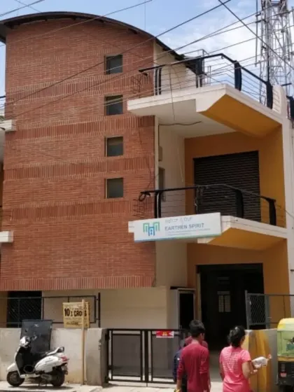 This image shows the building before we began our work, when it was a simple, unused warehouse. Its location near tech parks made it a prime candidate for adaptive reuse into a co-living facility. Our renovation gave the structure a new purpose, responding to the changing needs of the city.