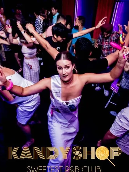 A snapshot of the dance floor action during one of my weekend sets. I love seeing everyone with their hands in the air, fully immersed in the party.