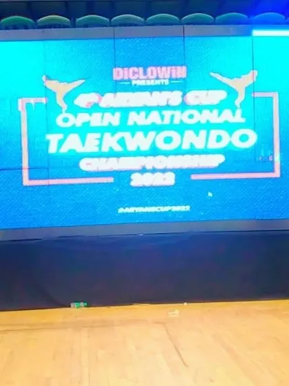 At the 4th Aryan's Cup Open National Taekwondo Championship. I often serve as an official, contributing to the sport I love.