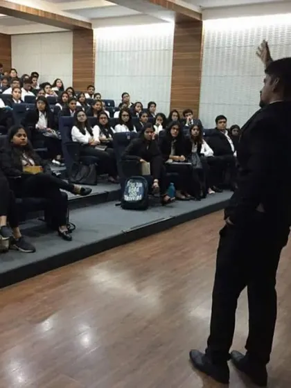 A throwback to a session where I was sharing my experiences with a class of aspiring lawyers.