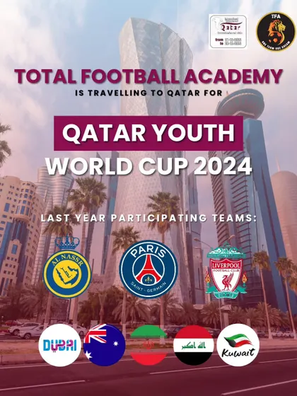 We offer a real pathway to professional football. Our academy travels to prestigious international tournaments like the Qatar Youth World Cup, competing against youth teams from clubs like PSG and Liverpool.