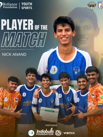 Another Player of the Match award, this time for Nick Anand. We consistently produce standout players who make an impact in every game.