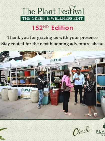 Patil Nursery showcasing their wide range of ceramic and rustic planters. Our festival is the perfect venue for vendors to display a diverse inventory, from small pots to large statement pieces.