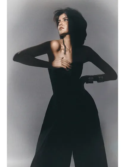 A final shot created using the Sigma 30mm 1.4 lens. The dramatic play of light and shadow on the model demonstrates the lens's excellent performance in high-contrast studio conditions.