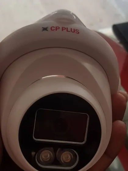 Another look at the CP Plus color vision dome camera, highlighting its lens and IR illuminators.