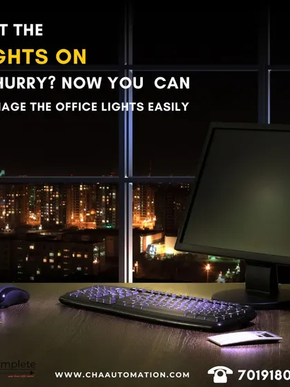 Left the lights on in a hurry at the office? Our system allows you to easily manage and turn off office lights remotely, preventing energy waste and reducing business operational costs.