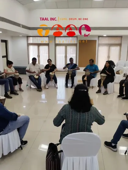 Another angle from one of our leadership training sessions. The circular setup is intentional, as it puts everyone on an equal footing and encourages open communication and listening.