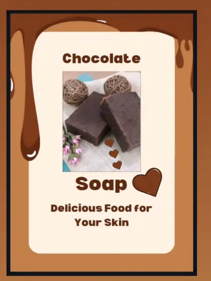 Indulge in my Handmade Herbal Chocolate Soap. Enriched with cocoa butter and coconut oil, it deeply hydrates, gently exfoliates, and offers a blissful chocolatey aroma.