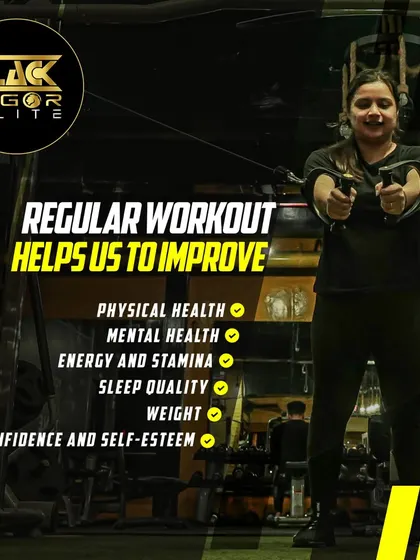 Regular workouts improve more than just physical health. This graphic shows how consistent exercise, like the cable flys being performed, boosts mental health, energy, sleep quality, and confidence.