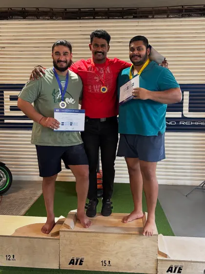 On top of the podium at the Grip Strength Challenge. Every challenge is a test of discipline and perseverance.
