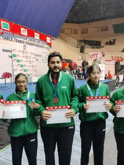 A closer look at our U-15 Girls team with their bronze medals at the Sub Junior National Championship. This national-level achievement is a significant milestone for our players and coaches.