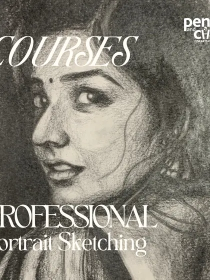 Our Professional Portrait Sketching course is designed for those who want to master the art of charcoal portraiture.