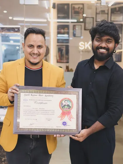 Handing over a certificate to a talented student from Batch 65. I wish him all the best for a creative and successful career.