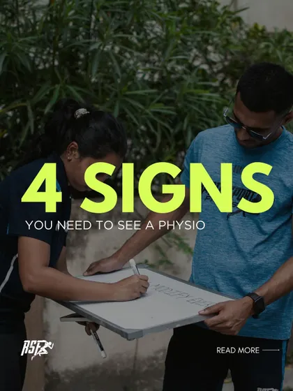This series highlights four clear signs that you need to see a physiotherapist. Pain is a signal from your body to stop, check, and fix the underlying issue before it becomes a major setback.